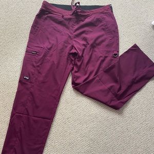 Burgundy Grey’s Anatomy Scrub Pants